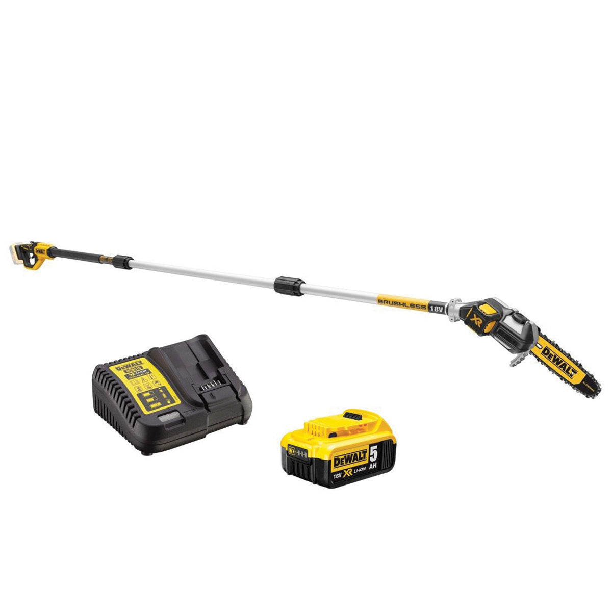 PRUNER on extension pole XR 18V and ACCESSORIES - DeWALT - DCMPS567P1-QW PRUNER on extension pole XR 18V and ACCESSORIES - DeWALT - DCMPS567P1-QW